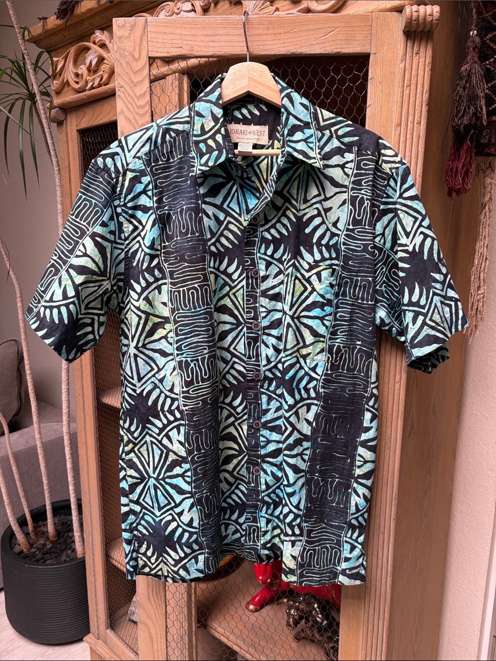 Johari West Short Sleeve Button Down Shirt